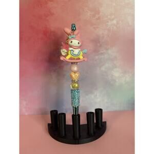 101-21 Inspired Handcrafted Extended Length Beaded Pen w/ Refill Ink